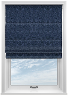 Tiverton, Indigo - Roman Blind